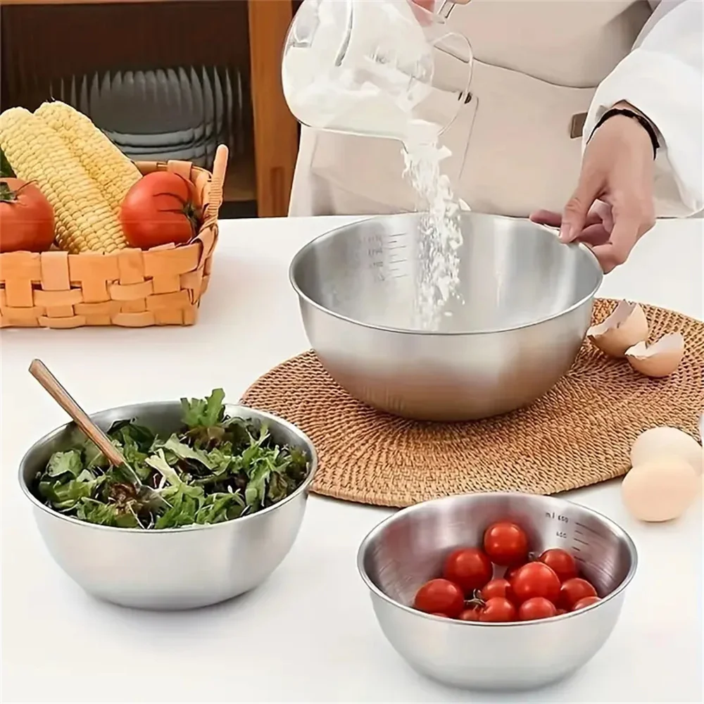 ElegantNest 5-Piece Stainless Steel Mixing Bowl Set