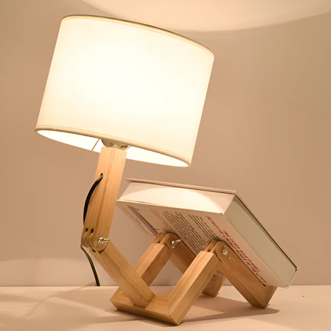 Adjustable Wooden Table Lamp with Unique Design