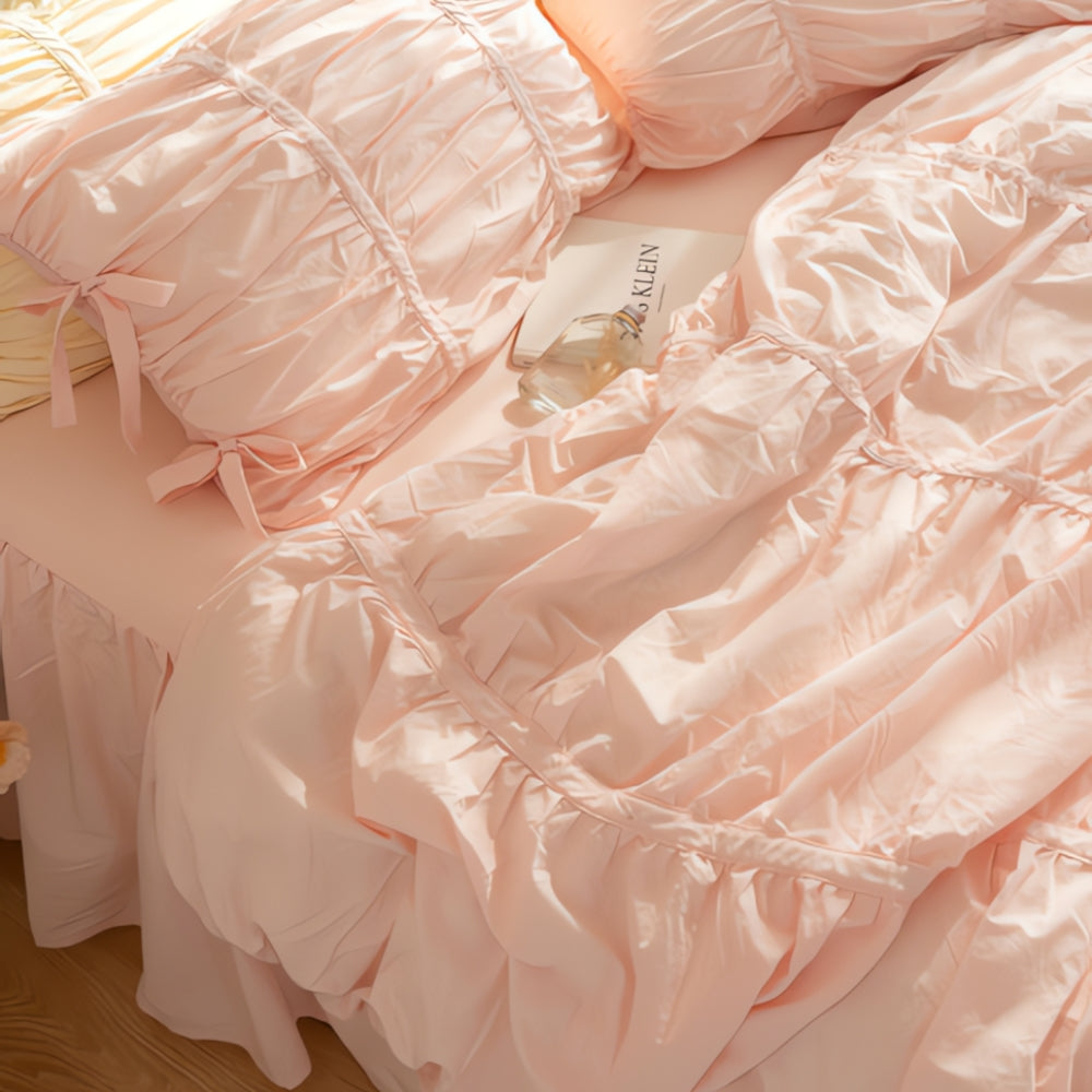 4-Piece Vintage Lace Bed Linen Set