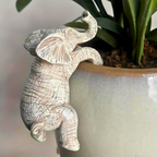 Elephant Planter Accent – Hanging Sculpture for Home Decor