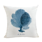 Embroidered Cushion Cover with Ocean Design