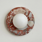 Elegant Indoor LED Wall Light Fixture - Modern Marble Sconce
