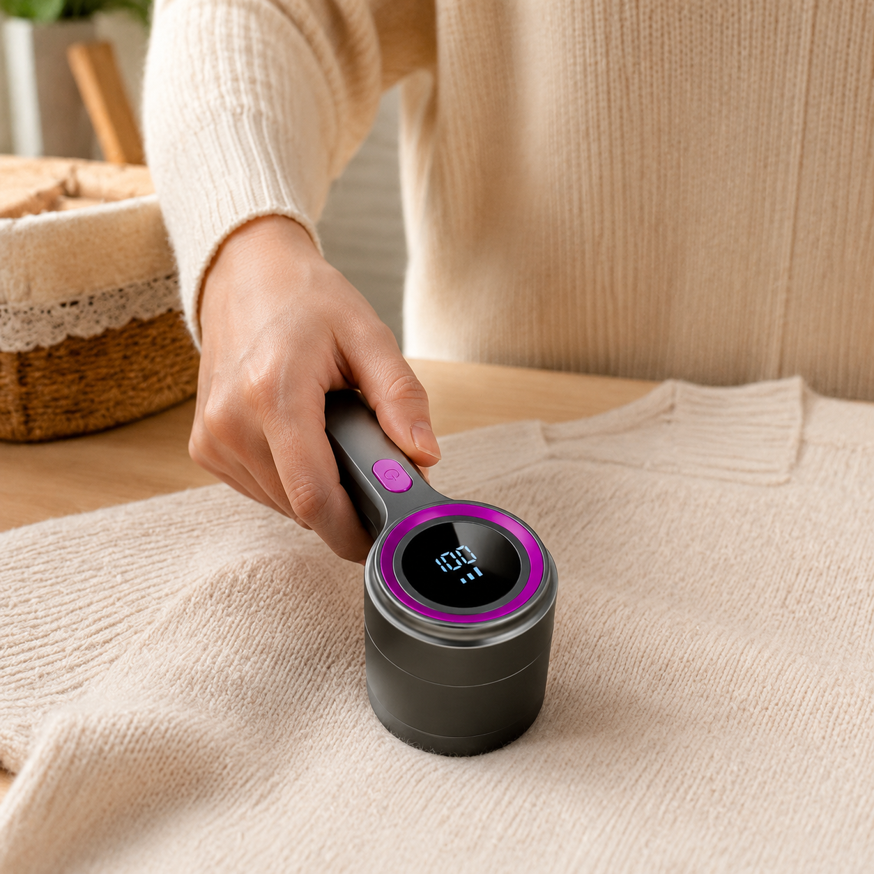 Cordless USB-C Rechargeable Lint Shaver