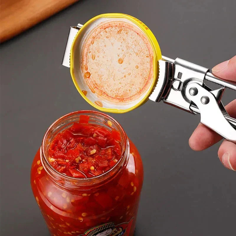 Jar Opener Stainless Steel Adjustable Jaw & Non-Slip Grip