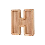 Piggy Bank Personalized Letter Sustainable Wood & Acrylic