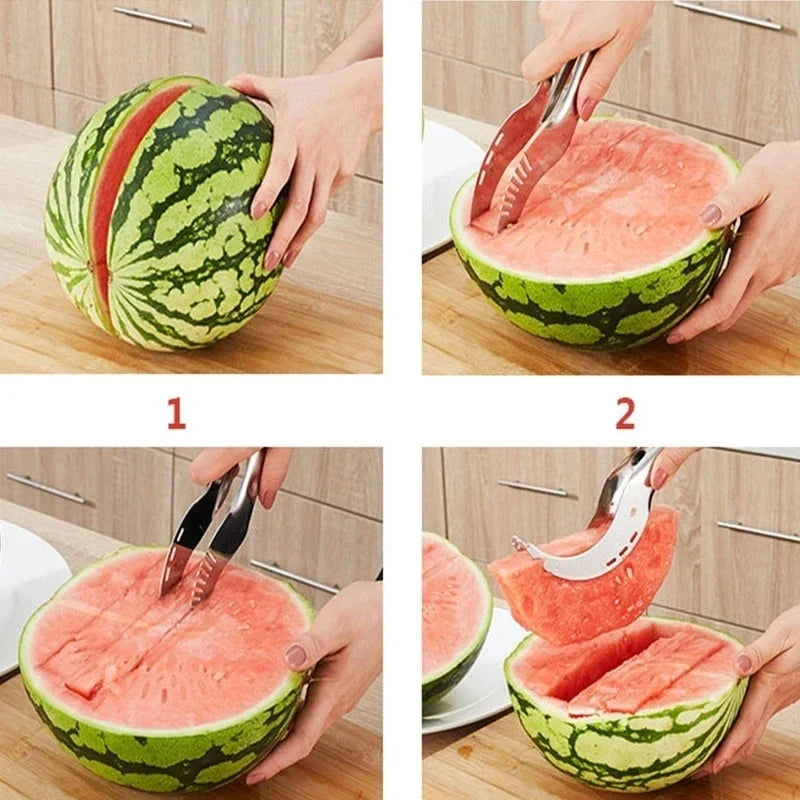 Fruit Slicer One-Motion Stainless Steel & Dishwasher-Safe