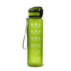 Water Bottle Timeline Markings Built-In Straw 1L Capacity