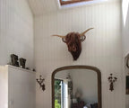 Cow Wall Sculpture Handcrafted Lifelike Ready To Hang