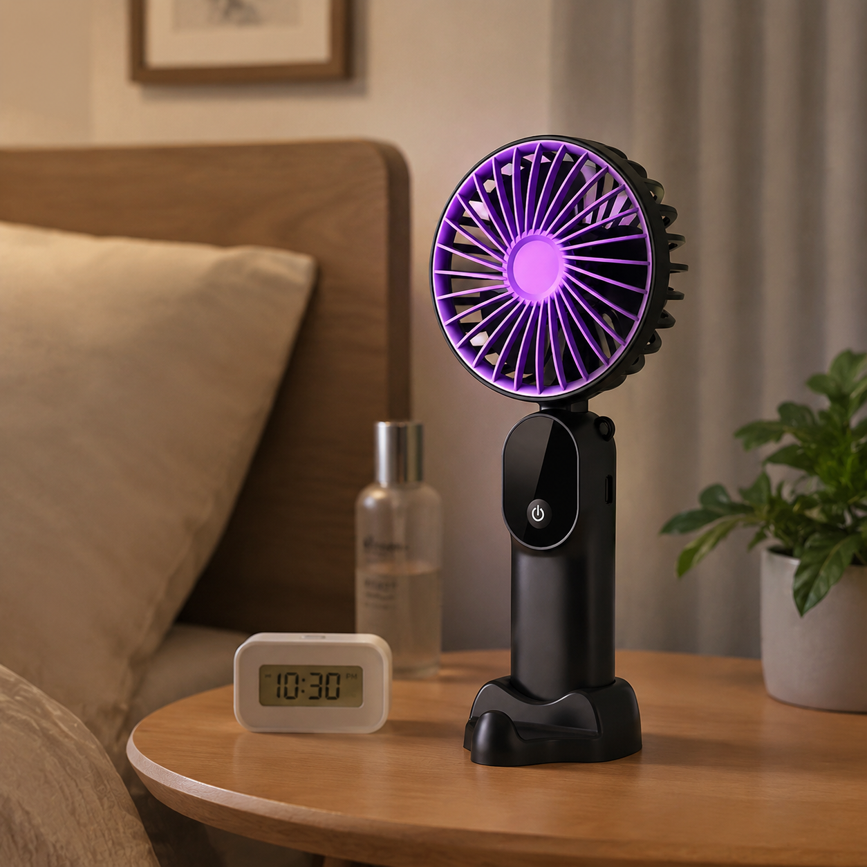 Foldable USB Rechargeable 6-Speed Table Fan