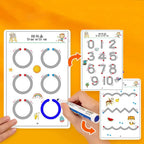 Interactive Writing Book Wipe-Clean Pages Includes Marker & Eraser