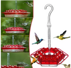 Hanging Feeder for Hummingbirds with Nectar Tray and Ant Guard