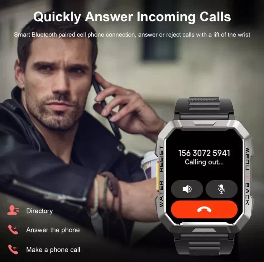 Smartwatch Rugged IP67 Long Battery Life Call & SOS