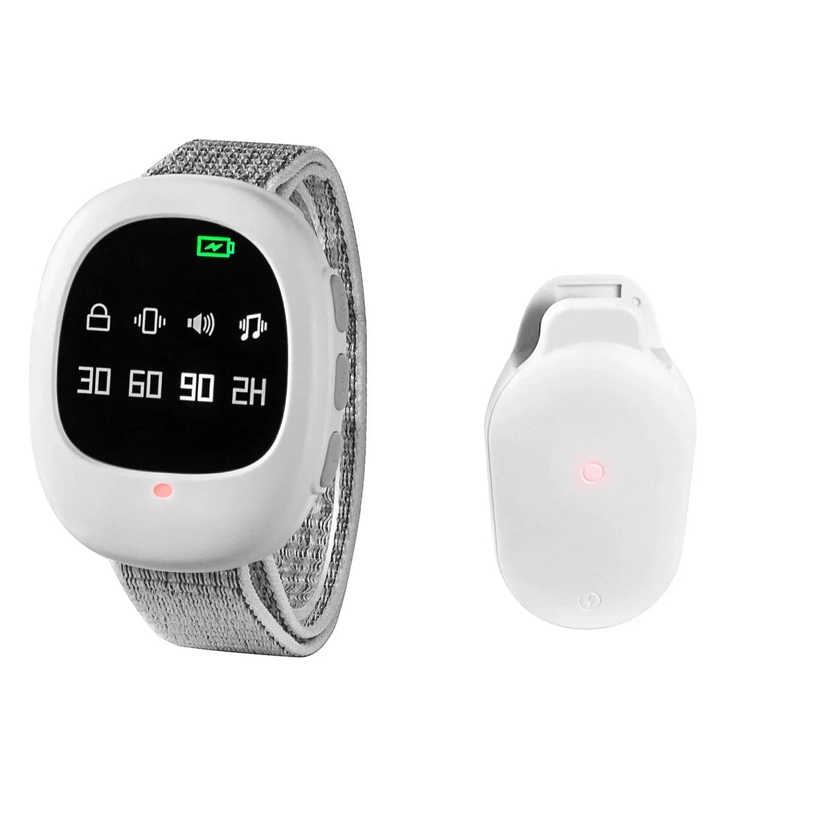 Bedwetting Alarm Wireless Rechargeable Adjustable Sound & Vibration