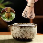 Ceramic Bowl Tea Set for Matcha – 6-Piece Japanese Collection