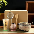 Ceramic Bowl Tea Set for Matcha – 6-Piece Japanese Collection