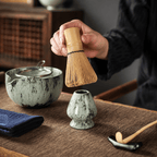 Ceramic Bowl Tea Set for Matcha – 6-Piece Japanese Collection
