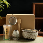 Ceramic Bowl Tea Set for Matcha – 6-Piece Japanese Collection