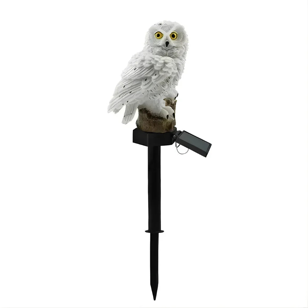 Solar-Powered Dusk-to-Dawn Weatherproof Garden Stake Light (Owl-Shaped)