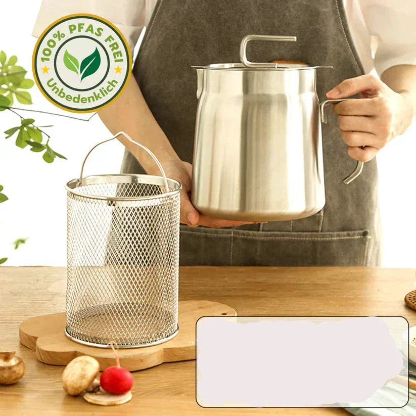 Deep Fryer Compact Stainless Steel Dishwasher Safe