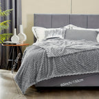 Soft Bubble Fleece Throw Blanket