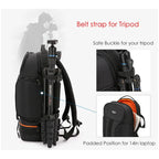 DSLR Camera Backpack Waterproof Large Capacity Tripod Straps