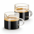 4oz Glass Measuring Pitcher for Espresso with Double Spout