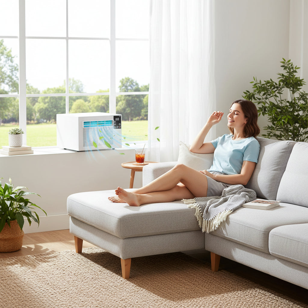 Compact Portable Air Cooler and Dehumidifier – Quiet Operation