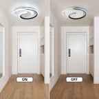 Minimalist Round Ceiling Light with Spiral LED Design – Flush Mount