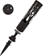 Bronze Metal Cylinder Solar Pathway Light for Garden