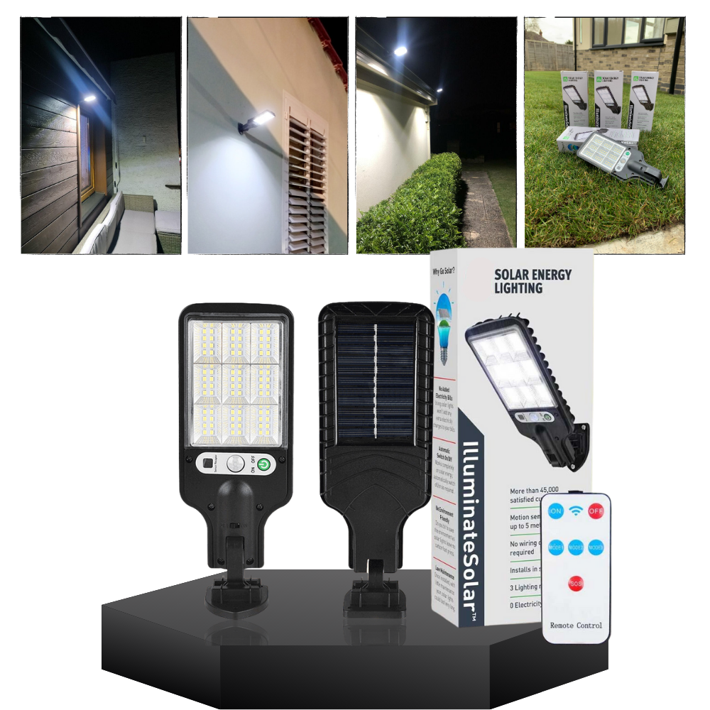 LED Solar Light for Walls with Remote and Motion Sensor