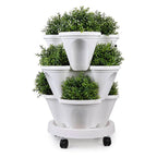 Plant Planter 4-Tier Stackable Self-Watering