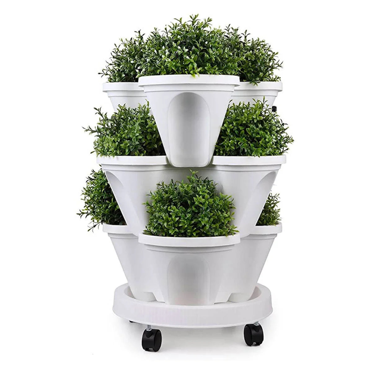 Plant Planter 4-Tier Stackable Self-Watering