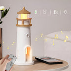 LED Lamp for Room Decor with Lighthouse Night Light Projection