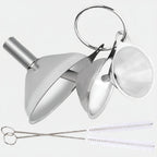 3-Piece Stainless Steel Funnel Set for Kitchen Bottles and Spices