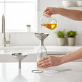 3-Piece Stainless Steel Funnel Set for Kitchen Bottles and Spices