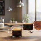 4oz Glass Measuring Pitcher for Espresso with Double Spout