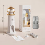 LED Lamp for Room Decor with Lighthouse Night Light Projection