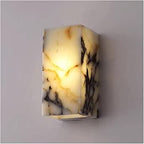 Cube Wall Light in Minimalist Marble Design
