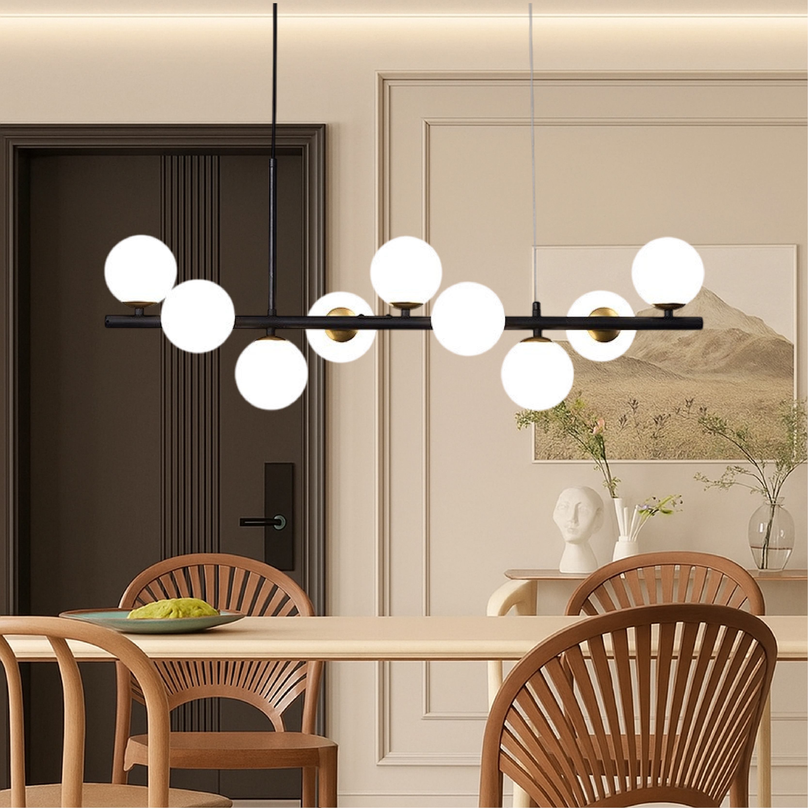 Modern Black Pendant Light for Stylish Dining Room
