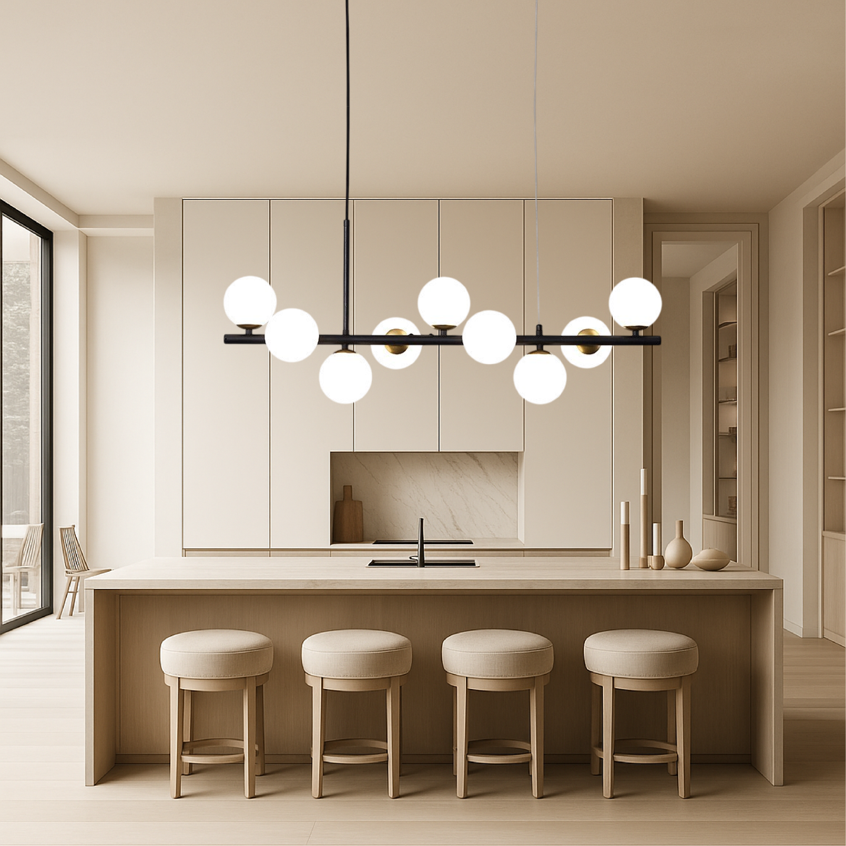 Modern Black Pendant Light for Stylish Dining Room