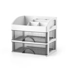 Makeup Organizer Clear Acrylic Multi-Compartment Stackable