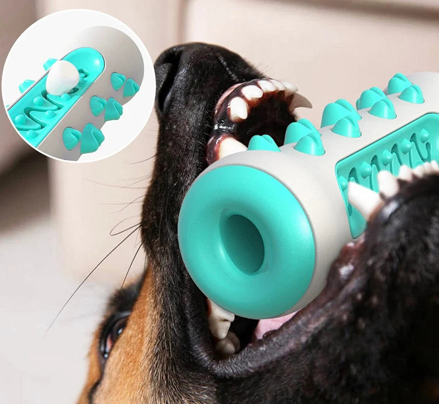 Dog Chew Toy Dental Cleaning & Treat-Dispensing Durable Rubber