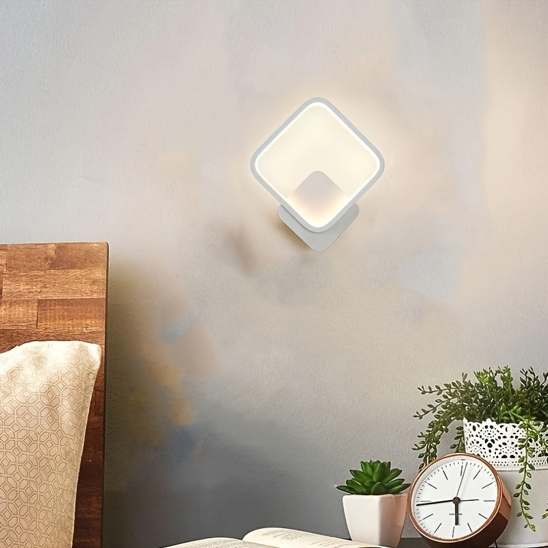 Geometric LED Wall Light – Modern Square Minimalist Design