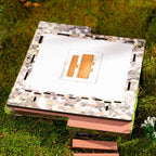 Miniature Garden Shed Kit Eco Plywood Working Lamp
