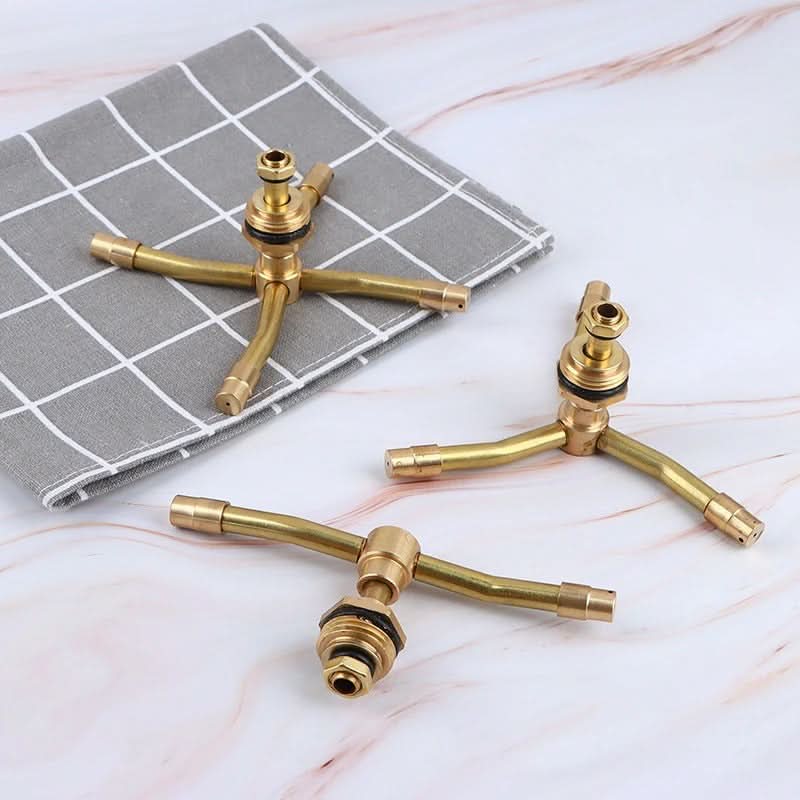 360° Adjustable Brass Garden Sprinkler – SpinJet Watering System