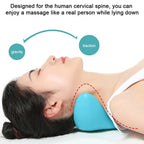 Neck Massage Pillow Ergonomic Cervical Support & Gravity-Powered Stretch