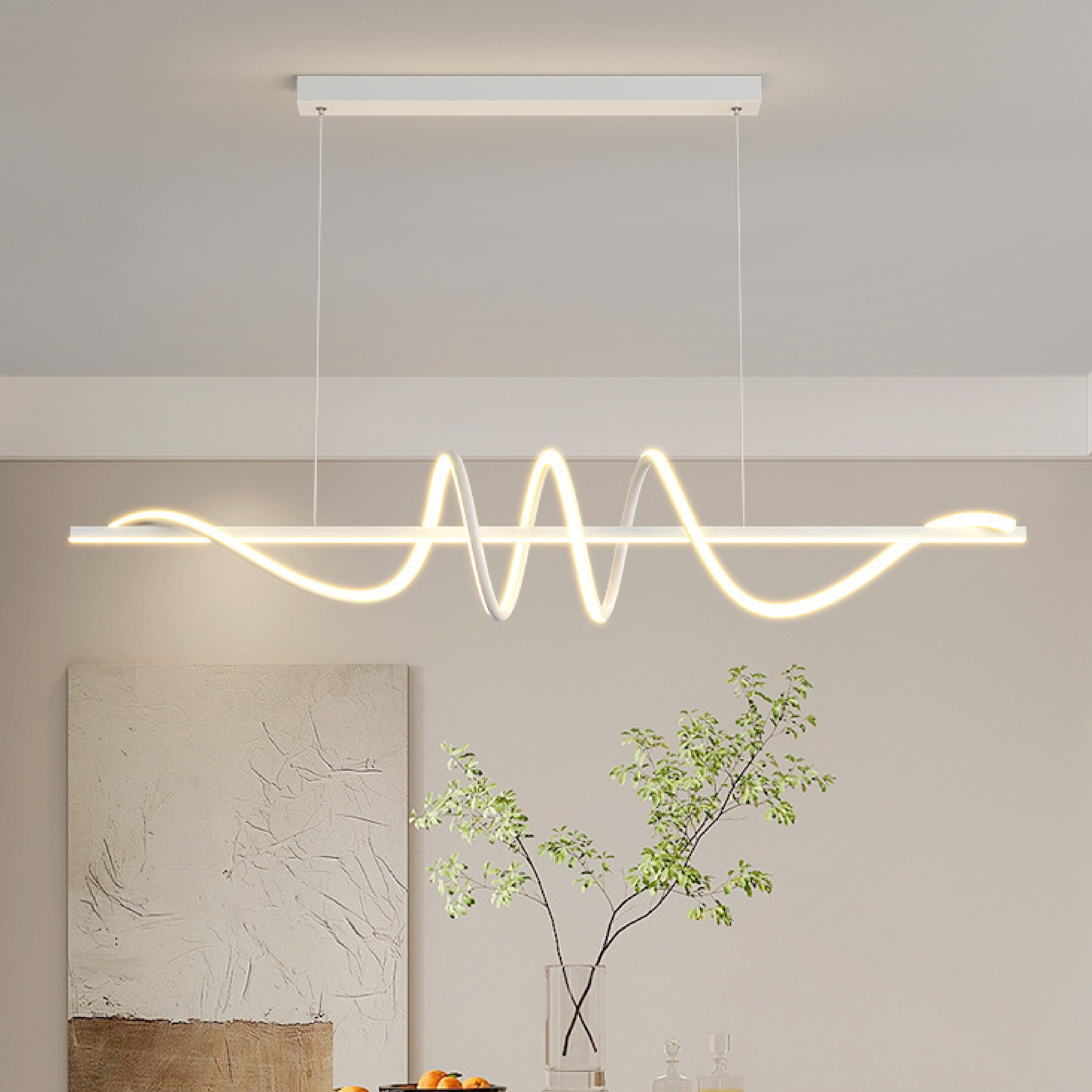 Modern LED Hanging String Light Fixture