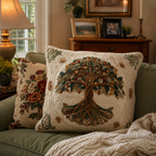 Quilted Cotton-Blend Reversible Cushion Cover (Envelope Closure)