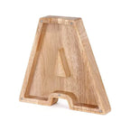 Piggy Bank Personalized Letter Sustainable Wood & Acrylic