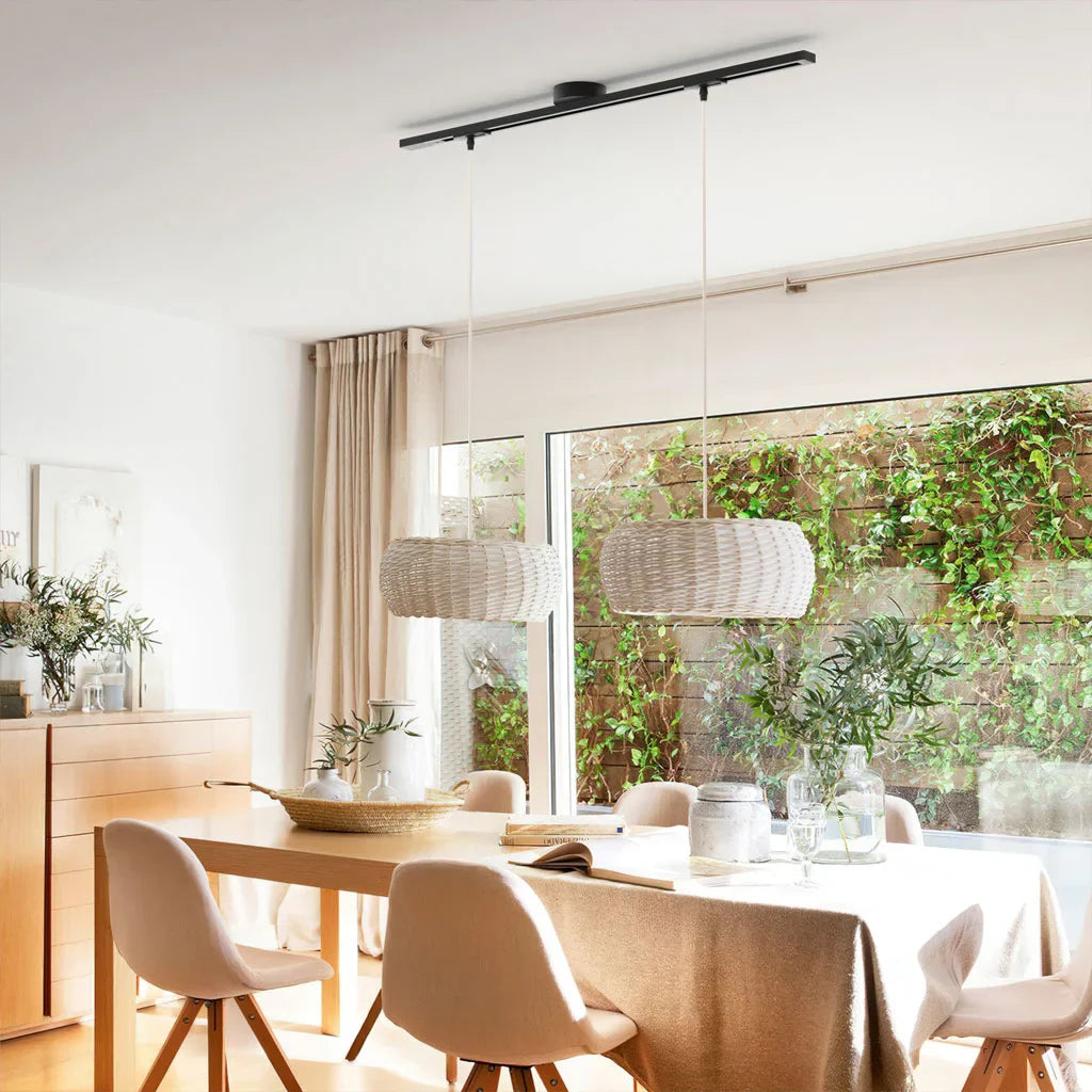 Adjustable Pendant Light Mount with Rotatable Ceiling Rail Track
